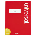 Universal White Labels, Inkjet/Laser Printers, 1.33 x 4, White, 14/Sheet, 250 Sheets/Box orginal image