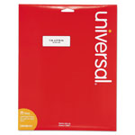 Universal White Labels, Inkjet/Laser Printers, 1 x 2.63, White, 30/Sheet, 25 Sheets/Pack orginal image