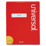 Universal White Labels, Inkjet/Laser Printers, 1 x 4, White, 20/Sheet, 100 Sheets/Box orginal image