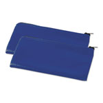 Universal Zippered Wallets/Cases, Leatherette PU, 11 x 6, Blue, 2/Pack orginal image