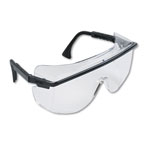 Uvex Safety Astro OTG 3001 Wraparound Safety Glasses, Black Plastic Frame, Clear Lens orginal image