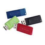 Verbatim Store 'n' Go USB Flash Drive, 16 GB, Assorted Colors, 4/Pack orginal image
