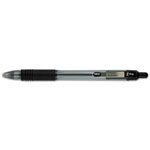 Zebra Pen Z-Grip Retractable Ballpoint Pen, Medium 1mm, Black Ink, Clear Barrel, Dozen orginal image