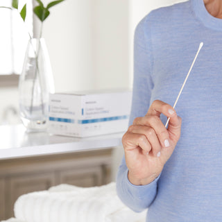 McKesson Swabstick Cotton Tip Wood Shaft 6 Inch Sterile 1 per Pack (999736_PK)