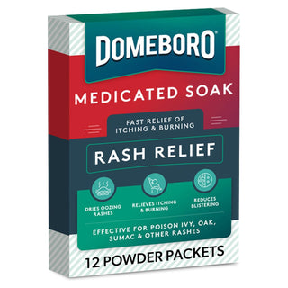 Domeboro® Rash Relief Itch Relief 952 mg - 1347 mg Strength Powder 2.2 Grams Individual Packet (1049121_EA)