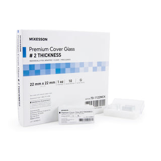 McKesson Cover Glass Square No. 2 Thickness 22 X 22 mm (938365_PK)