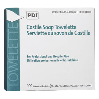 PDI® Castile Soap Towelette Individual Packet Scented 100 Count (120257_EA)