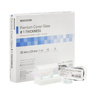 McKesson Cover Glass Square No. 1 Thickness 22 X 22 mm (938364_PK)