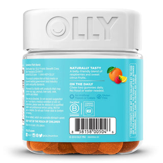 OLLY® Essential Prenatal Multi Prenatal Vitamin Supplement MultiVitamins With Folic Acid / DHA 400 mcg - 50 mg Strength Gummy 60 per Bottle Sweet Citrus Flavor (1228375_BT)