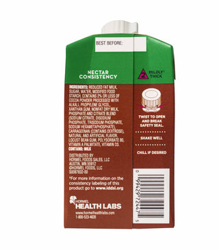 Thick & Easy® Dairy Thickened Beverage 8 oz. Carton Chocolate Flavor Liquid IDDSI Level 2 Mildly Thick (997938_CS)