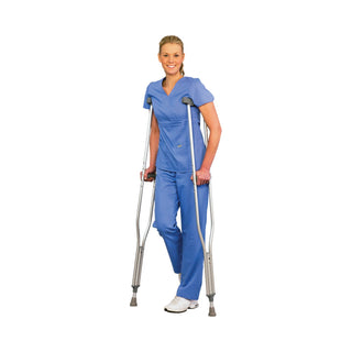 PremierPro™ Underarm Crutches Tall Adult 5 Foot 10 Inch to 6 Foot 6 Inch User Height Aluminum Frame 300 lbs. Weight Capacity (1000433_PR)