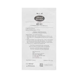 McKesson IV Extension Set Standard Bore 9 Inch Tubing 1.2 Micron Filter Sterile (1139237_EA)