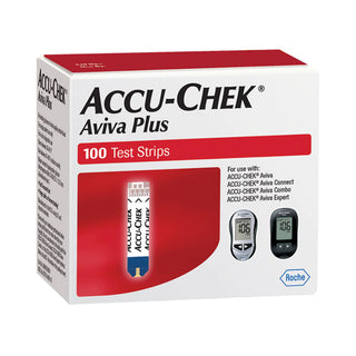 Accu-Chek® Aviva Plus Blood Glucose Test Strips 100 Strips per Pack (973662_BX)