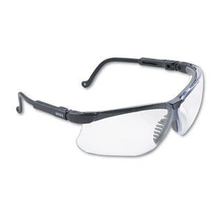 Honeywell Genesis Wraparound Safety Glasses, Black Plastic Frame, Clear Lens (UVXS3200)