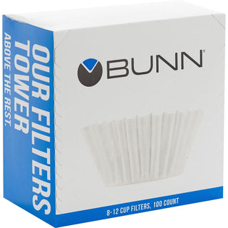 BUNN® BCF-100 Flat Bottom Paper Coffee Filters, 10 Cup Size (BUNBCF100)