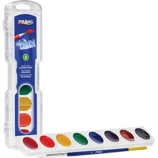 Prang® Washable Watercolors, 8 Assorted Colors (DIX80525)