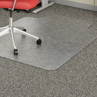 Lorell Chairmat, Standard Lip, 19&quot;x10&quot; Lip, 36&quot;x48&quot;, Clear (LLR02156)