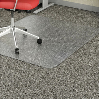 Lorell Chairmat, Rectangular, No Lip, 46&quot;x60&quot;, Clear (LLR02158)