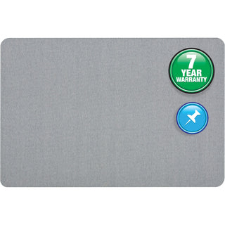 Quartet® Oval Office Frameless Fabric Bulletin Board, 48w x 36h, Light Blue (QRT7684BE)