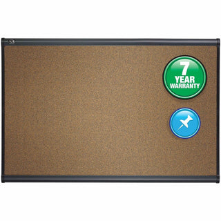 Quartet® Prestige Bulletin Board, Brown Graphite-Blend Surface, 72x48, Gry Aluminum Frame (QRTB247G)