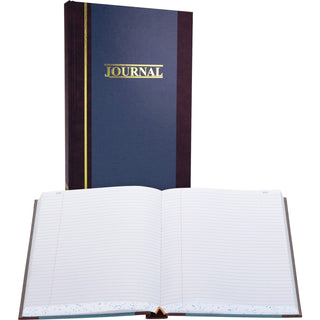 Wilson Jones Account Book, Record Ruled, 500 Pages, 11 3/4&quot;x7 1/4&quot;, Blue (WLJS3005R)