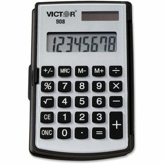 Victor® 908 Portable Pocket/Handheld Calculator, 8-Digit LCD (VCT908)