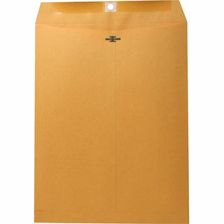 Nature Saver Clasp Envelope, 28Lb, 10&quot;x13&quot;, 100/BX, Natural Kraft (NAT00858)