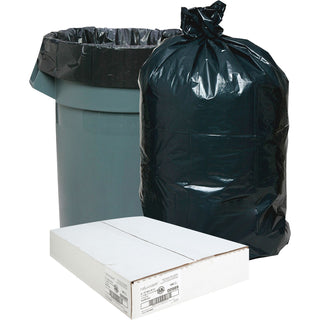 Nature Saver Recycled Black Trash Bags, 33 Gallon, Box of 100 (NAT00989)
