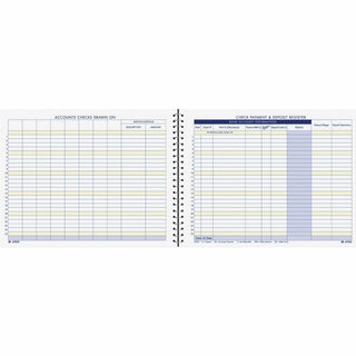 Adams® Check Payment/Deposit Register, 96 Pages (ABFAFR60)