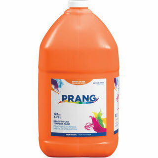 Prang® Ready-to-Use Tempera Paint, Orange, 1 gal (DIX22802)