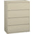 Lorell 4 Drawer Metal Lateral File Cabinet, 44"x21.5"x57.75", Beige (LLR60435)