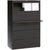 Lorell 5 Drawer Metal Lateral File Cabinet, 38"x21.5"x71.5", Dark Gray (LLR60443)