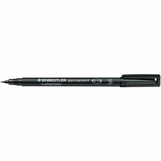 Lumocolor Black Fiber Tip Marker Permanent, Superfine (STD3139)