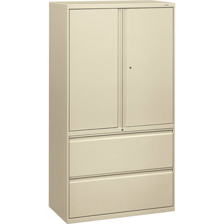 HON® 800-Series 2 Drawer Metal Lateral File Cabinet, 36" Wide, Beige (HON885LSL)