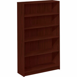 HON® 1870 Series Bookcase, Five Shelf, 36w x 11 1/2d x 60 1/8h, Mahogany (HON1875N)
