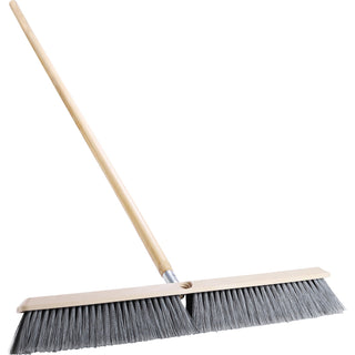 Genuine Joe Heavy-Duty Floor Broom, 24" Wide, 60" Handle (GJO60467)