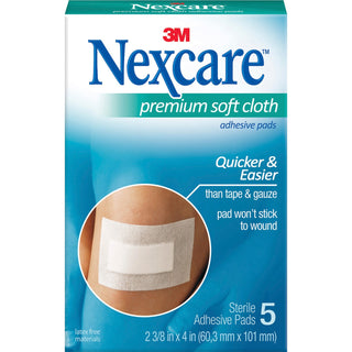 Nexcare H3564 Hypoallergenic 3 Ply Adhesive Gauze Pad Medical Bandages, 2 3/8&quot; x 3&quot; (MMMH3564)