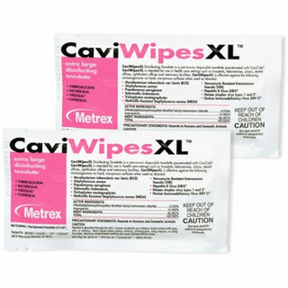 Metrex Disinfectant Wipes, X-Large, Individual Packs, 10" x 12", 50/BX (MRXMACW078155)