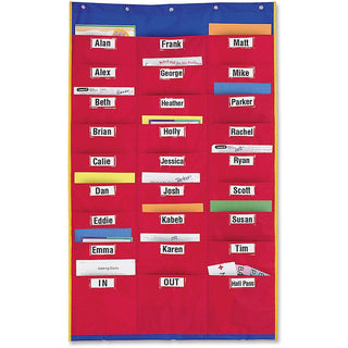 Learning Resources Organization Station, 27 Pkts, 28-1/4" x 45", Multi (LRNLER2255)