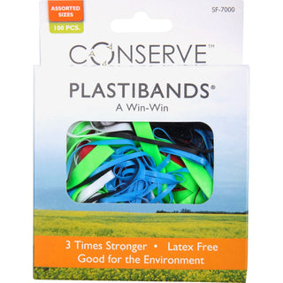 CONSERVE® PlastiBands, Assorted Sizes, Assorted (BAUSF7000)