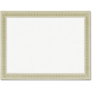 Geographics® Foil Enhanced Certificates, 8-1/2 x 11, Gold Flourish Border, 12/Pack (GEO45492)