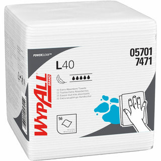 WypAll® L40 Wipers, White, Case of 18 (KIM05701)