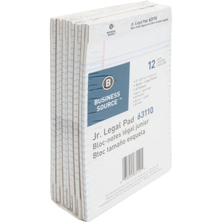 Business Source Pad, Micro-Perforated, Jr. Legal Rld, 50 Sh, 5&quot; x 8&quot; 12/DZ, White (BSN63110)