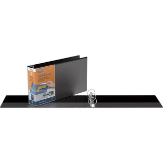 QuickFit 60% Recycled Legal Size Round Ring Binder, 2" Capacity, Black (STW95031L)