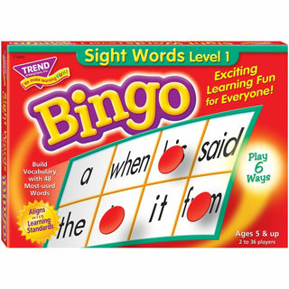 TREND® Games, Bingo/Sightwords, 46 Practice Words (TEPT6064)