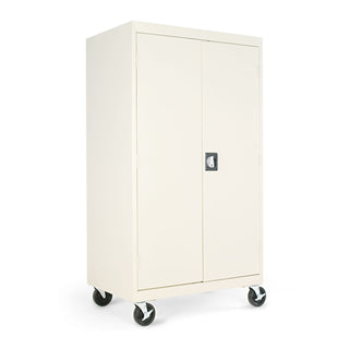 Alera® Assembled Mobile Storage Cabinet, w/Adjustable Shelves 36w x 24d x 66h, Putty (ALE36680)