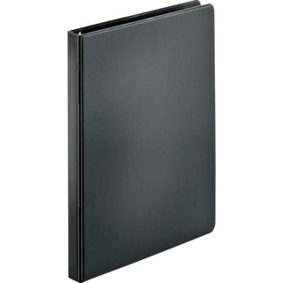Business Source 35% Recycled Round Ring Binder, 1/2" Capacity, Black (BSN28526)