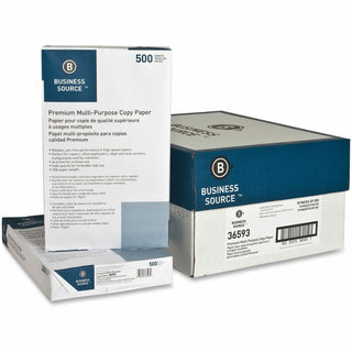 International Paper White Multipurpose Paper, 8 1/2 x 14, 92 Bright, 20 lb, 500 Sheets Per Ream, Case of 10 Reams (BSN36593)
