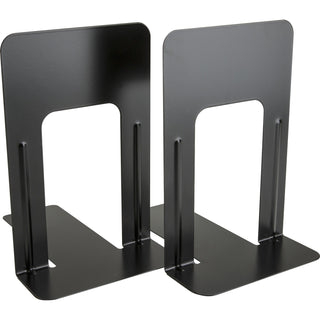 Business Source Bookend Supports, Jumbo, 6-1/10&quot; x 9-3/10&quot; x 8-9/10&quot;, Black (BSN42551)