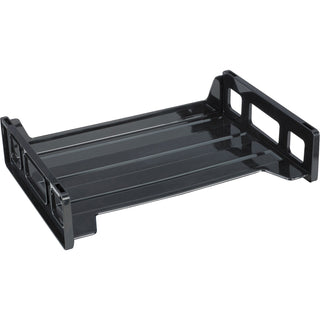 Business Source Stacking Tray, Side Load, Letter, Black (BSN42585)